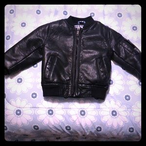 Boy’s Faux Leather Coat